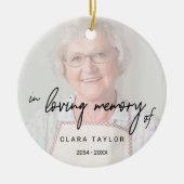 Décoration En Céramique Calligraphie Whimsical Faded Photo In Love Memory (Devant)