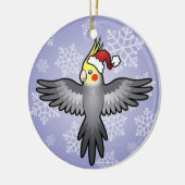Décoration En Céramique Calopsitte de Noël (Gauche)