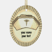 Décoration En Céramique Calot de infirmière rétro (Droite)