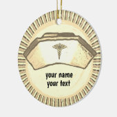 Décoration En Céramique Calot de infirmière rétro (Gauche)