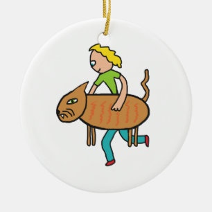 Décoration En Céramique Cambriolage de chat