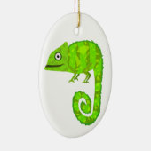Décoration En Céramique Caméléon mignon vert (Droite)