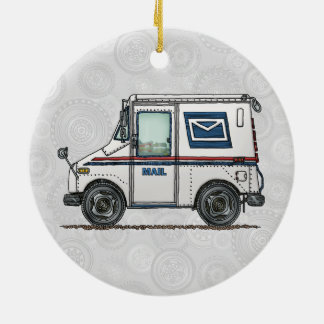 Décoration En Céramique Camion de courrier mignon