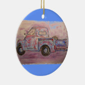 Décoration En Céramique camion de patine bleue antique (Droite)