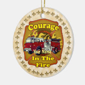 Décoration En Céramique Camion de pompier Courage (Gauche)