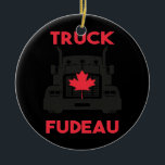 Décoration En Céramique Camion Fudeau Anti Justin Trudeau Free Canada<br><div class="desc">Camion Fudeau Anti Justin Trudeau Free Canada Vintage Trucker Don. Un cadeau parfait pour votre père, maman, papa, hommes, femmes, amis et membres de la famille le jour de Thanksgiving, Noël, Fête des mères, Fête des pères, 4 juillet, 1776 Jour indépendant, Fête des anciens combattants, Fête de l'Halloween, Fête de...</div>