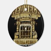 Décoration En Céramique Camionneur à col rouge (Gauche)