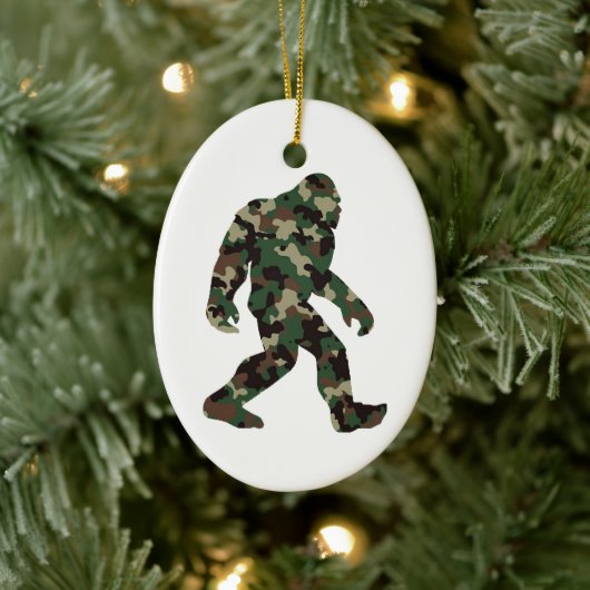 Décoration En Céramique Camo Bigfoot Sasquatch (Arbre)
