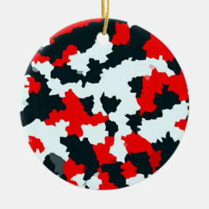 Décoration En Céramique Camouflage en mosaïque Abstraite géométrique irrég