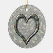 Décoration En Céramique Camouflage Woodland Forest Heart sur Camo (Gauche)