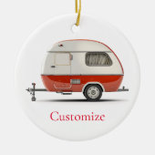 Décoration En Céramique Camper Teardrop Classic Retro Thunder_Cove (Devant)