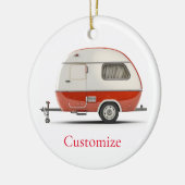 Décoration En Céramique Camper Teardrop Classic Retro Thunder_Cove (Gauche)