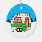 Décoration En Céramique Camping personnalisé Noël à thème (Gauche)