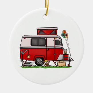 Décoration En Céramique Camping Pop Top | Teardrop Trailer | Camper Van