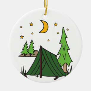 Décoration En Céramique Camping Tent