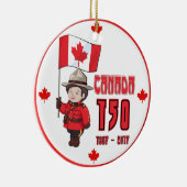 Décoration En Céramique Canada 150 ans (Droite)