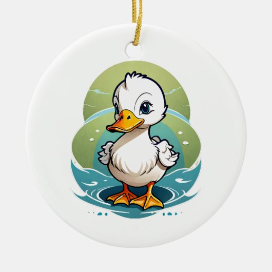 Décoration En Céramique canard-colvert (Devant)