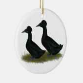 Décoration En Céramique Canards :  Crêté noir (Droite)
