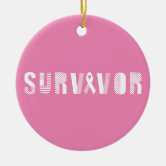Décoration En Céramique Cancer du survivant Ruban Inspiration Motivationne