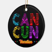 Décoration En Céramique Cancun Mexico Group Vacances aventure (Gauche)