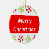 Décoration En Céramique Candy Noël Keepsaké avec l'année (Droite)