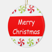 Décoration En Céramique Candy Noël Keepsaké avec l'année (Gauche)