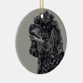 Décoration En Céramique Caniche gris (Droite)