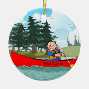 Décoration En Céramique Canoë - Homme