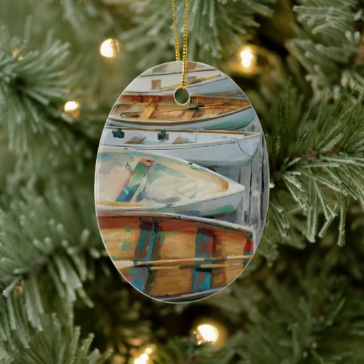 DÉCORATION EN CÉRAMIQUE **CANOES** CHRISTMAS ORNAMENT (Arbre)