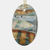 DÉCORATION EN CÉRAMIQUE **CANOES** CHRISTMAS ORNAMENT (Gauche)