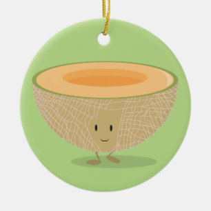 Décoration En Céramique Cantaloup de sourire