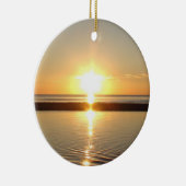 Décoration En Céramique Cape Cod, Ma Sunset sur la plage Noël (Droite)