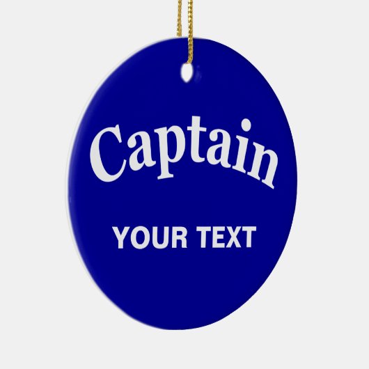DÉCORATION EN CÉRAMIQUE CAPITAINE FAIT SUR COMMANDE (Droite)