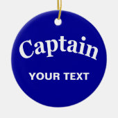 DÉCORATION EN CÉRAMIQUE CAPITAINE FAIT SUR COMMANDE (Devant)