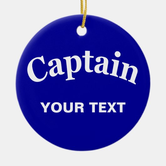 DÉCORATION EN CÉRAMIQUE CAPITAINE FAIT SUR COMMANDE (Devant)