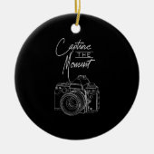 Décoration En Céramique Capture Moment Camera Photographe. (Devant)