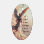 Décoration En Céramique Car il commandera ses anges à ton égard (Droite)