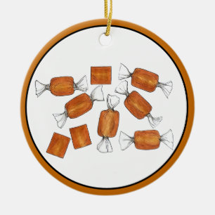 Décoration En Céramique Caramels Salés Maison Sucres Bonbons Fabriqués Par