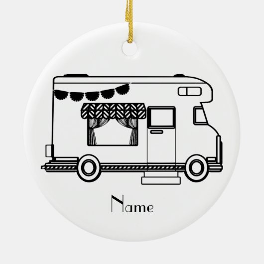 Décoration En Céramique Caravane de camping RV Thunder_Cove (Dos)