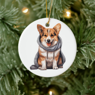 Décoration En Céramique Cardigan Welsh Corgi Chien personnalisé