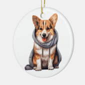 Décoration En Céramique Cardigan Welsh Corgi Chien personnalisé (Gauche)