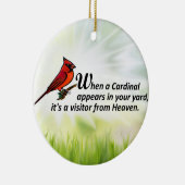 Décoration En Céramique Cardinal dans votre cour (Droite)
