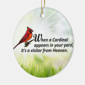 Décoration En Céramique Cardinal dans votre cour (Gauche)
