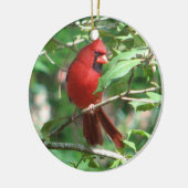 Décoration En Céramique Cardinal de Noël (Gauche)