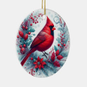 Décoration En Céramique Cardinal et Noël Holly (Droite)
