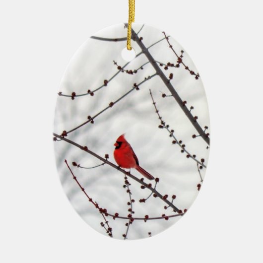 Décoration En Céramique Cardinal Noël Ornament - Les anges sont proches (Devant)