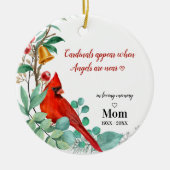 Décoration En Céramique Cardinal Souvenir garde photo personnalisée (Devant)