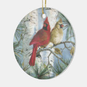 DÉCORATION EN CÉRAMIQUE CARDINALS-ORNAMENT (Gauche)