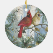 DÉCORATION EN CÉRAMIQUE CARDINALS-ORNAMENT (Dos)