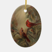 Décoration En Céramique Cardinaux de Vacances (Devant)